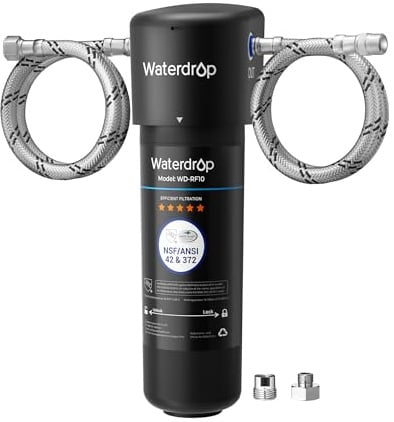 Waterdrop 10UA Untertisch Wasserfiltersystem, Direkter Verbinden mit Küchenhahn, 30.000 Liter Hohe Chlor-Reduktionskapazität, USA Tech