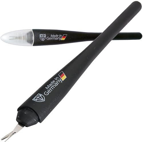 DREI SCHWERTER - Nagelhautmesser Nagelhautentferner mit V-Klinge (2 Stück) - Markenqualität - Made in Germany