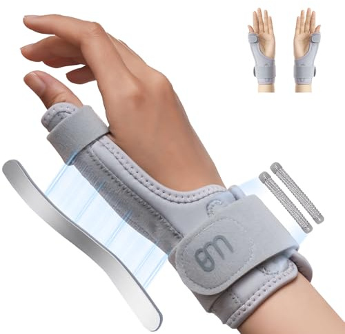 kichicho Daumenbandage Links und Rechts,Handgelenkstütze,Daumenorthese,Daumenschiene,Arthrose Daumenorthese zur Daumen Verletzungen, Sehnenscheidenentzündung, Arthritis, Sattelgelenk,Universal Größe