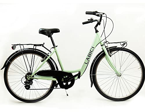 LABICI BIKECONCEPT Unisex – Erwachsene 6 Geschwindigkeiten City Bike, Minze, 26 Zoll