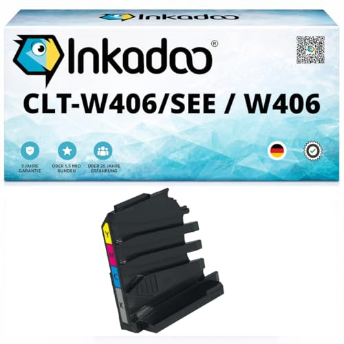 Inkadoo CLT W406 Kompatibel Resttonerbehälter für Samsung CLT-W406/SEE | W406 Xpress C 430 Xpress C 480 W Xpress SL-C 483 Xpress SL-C 483 W CLP-365