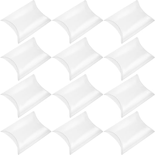 ULTNICE Klare Pvc Kissen Geschenkbox 50 Stück 3.5X2.8X1 Zoll Süßigkeiten Verpackung Für Hochzeit Babyparty Geburtstag Und Feierliche Anlässe