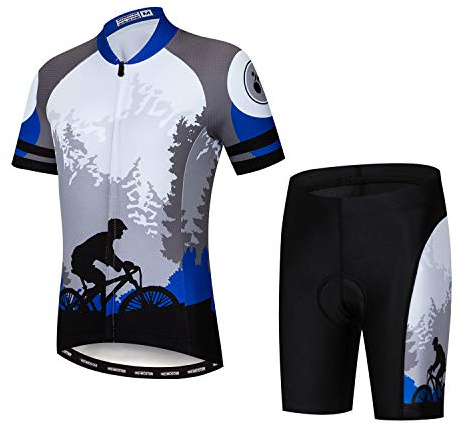 Radtrikot Set Kinder, Fahrrad Kurzarm T-Shirt Jungen Mädchen Cartoon Tops Schnell trocknend S-XXL