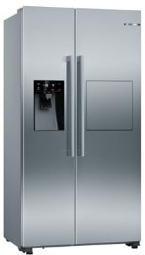 Bosch KAG93AIEP Serie 6 Amerikanischer Side-by-Side Kühlschrank, 178,7 x 90,8 cm, 366L Kühlen & 165L Gefrieren, NoFrost nie wieder abtauen, LED-Beleuchtung gleichmäßige Ausleuchtung