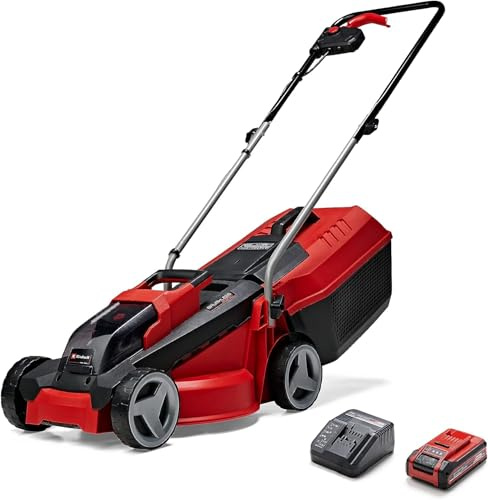 Einhell City Akku-Rasenmäher GE-cm 18/30 Li Kit Power X-Change (18 V, 30 cm Schnittbreite, bis 150 m², Brushless, 25L Fangkorb, 30-70 mm Schnitthöhe, inkl. 3,0 Ah Akku + Ladegerät)