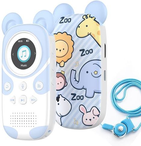32GB Kinder MP3 Player Bluetooth 5.3, Portable mp3-player musikplayer für Kinder,Lautsprecher, Aufhängeschnur,Tragbarer, niedlicher Cartoon-Panda für Kinder, verlustfreiem HiFi-Sound, UKW-Radio