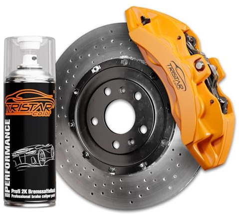 2K Bremssattellack Spraydose 400 ml Energy Orange | Sprühdose, Spritzlack, Sprühlack, schnell trocknend, temperaturbeständig bis 450°C, benzinresistent, Made in Germany