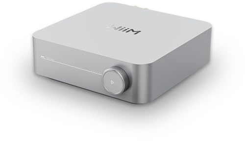WiiM Amp: Multiroom-Streaming-Verstärker | Kompatibel mit AirPlay, Google Cast, Alexa | HDMI, Sprachsteuerung | Streaming von Spotify, Amazon Music, Tidal & mehr | Silber