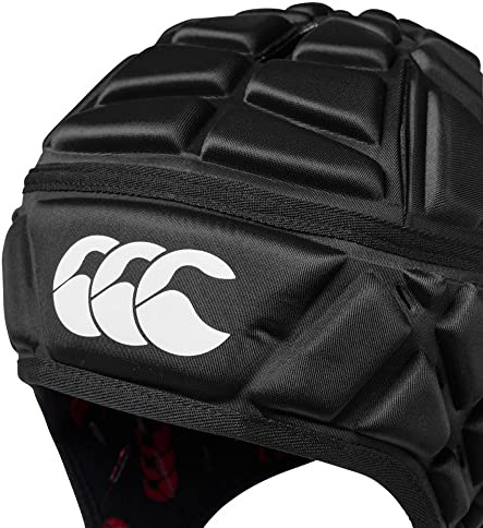 Canterbury Raze Headguard JU, Unisex-Jugend Raze Kopfschutz JU, Black/True Red, XS -