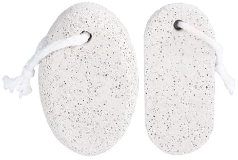 2 Stück Bimsstein Fußpflege, Bimsstein Hornhautentferner Pumice Stone für Hornhaut und Hautverhärtungen Entfernung für Füße und Hände, Natur Lavastein Fußpflege