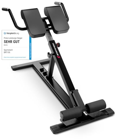 Sportstech 6in1 Bauch- und Rückentrainer für zuhause, Multifunktion Hantelbank verstellbar, training bench press bank, Deutsche Qualitätsmarke, Bauch Beine Po Sit Up bank für Home
