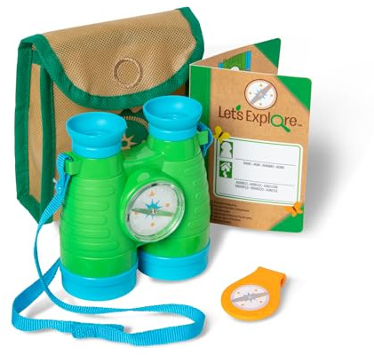 Melissa & Doug Let's Explore Fernglas und Kompass Set | Pretend Play | ab 3 Jahren | Geschenk für Jungen oder Mädchen