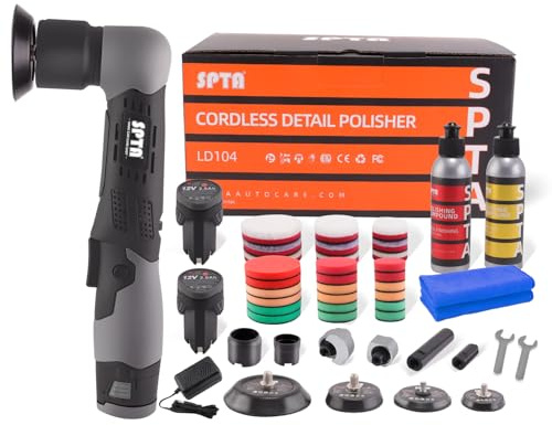 SPTA Akku Mini Auto 12V Kratzer Killer Auto RO/DA Akku mit zum , Schleifen und Reinigen