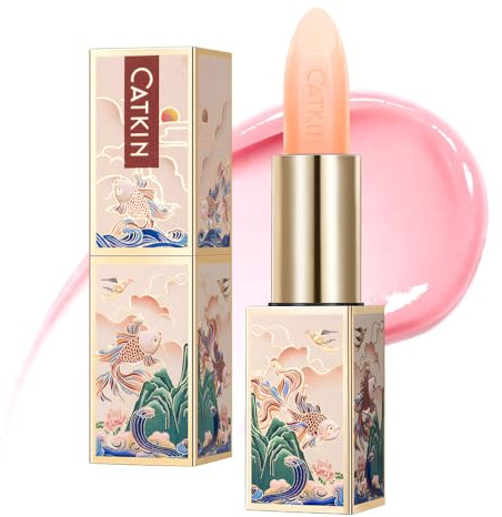 CATKIN Lippenbalsam Natürliche getönte Lippenpflege Classic mit Vitamin E, Spendet Feuchtigkeit für trockene Lippen Lippenpflegestift, 3.5g