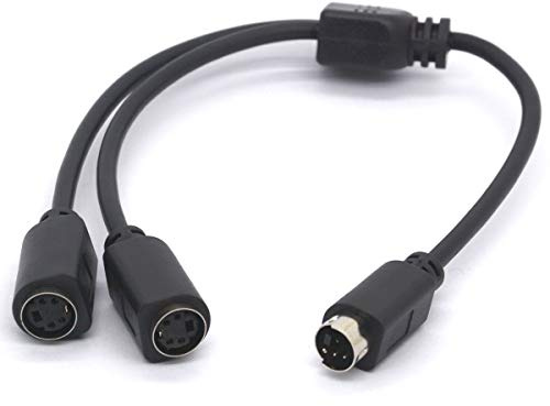 SVHS-Kabel, S-Video-Kabel, Splitter, 4-Pin Mini-DIN-Adapter, Splitter A, SVHS-Videosignal – Stecker auf 2 Buchsen. 2-Wege Y-Splitter für TV, VCRs, DVD