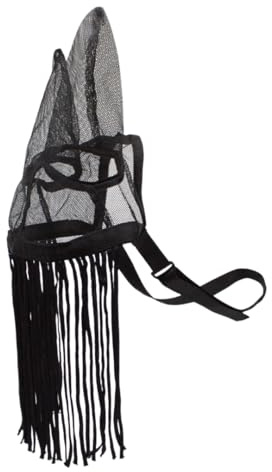 PFIFF 102354 Fliegenfransen mit Ohrennetz, schwarz Pony