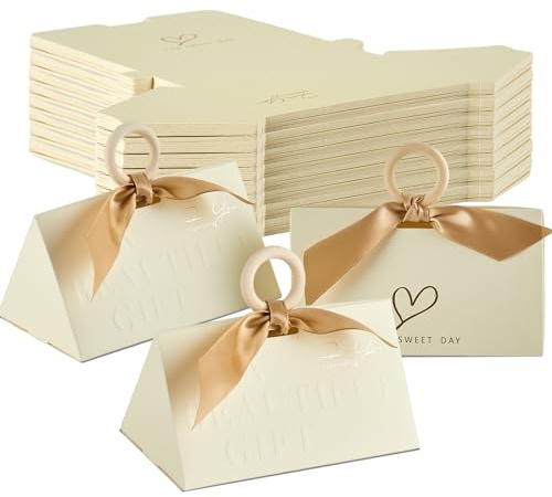 30 Stück Gastgeschenke Hochzeit Geschenkbox Klein,Pralinenschachtel Leer, Kleine Schachteln, Mini Geschenkschachtel für Geburtstag, Taufe, Babyparty, Weihnachten