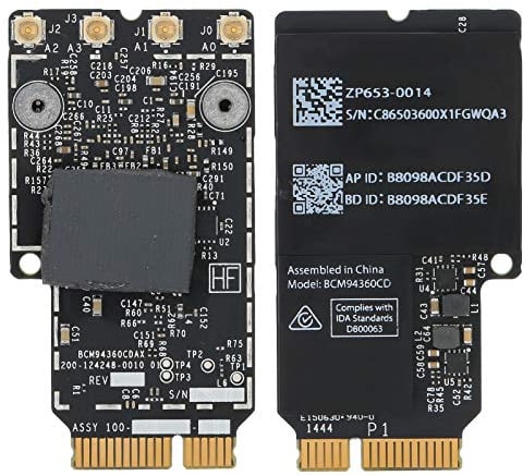 BCM94360CD 802.11ac Wireless-Netzwerkkarte, BT4.0 PCIe-Netzwerkkarte, Bluetooth Wireless WiFi-Kartenmodul für 27 -Laptop