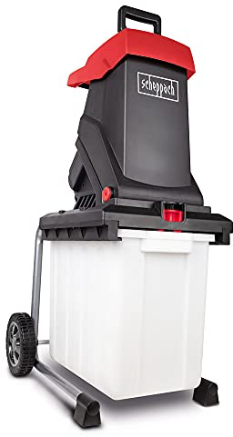 scheppach Elektro Gartenhäcksler GS59 Häcksler Schredder Messerhäcksler 2500W Leistung | 60L Fangbox | 150mm Einfüllöffnung