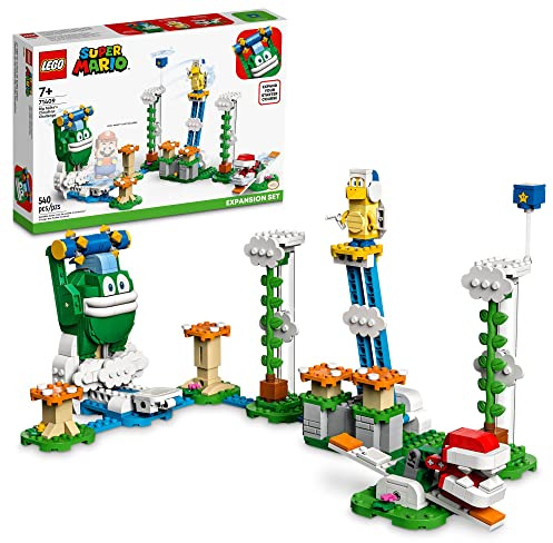 LEGO Super Mario Big Spike's Cloudtop Challenge Expansion Set 71409, Sammlerspielzeug für Kinder mit 3 Figuren, inklusive Bumerang Bro und Piranha Pflanze