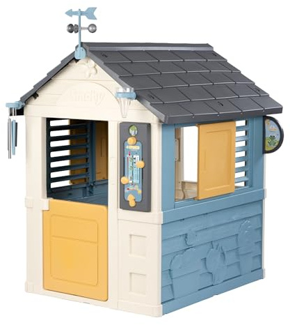 Smoby Life - 4 Jahreszeiten Spielhaus (103x122x143 cm) - kreatives Gartenhaus für Kinder ab 2 Jahre - Outdoor-Kinderhaus zum Spielen und Lernen rund um Wetter & Jahreszeiten