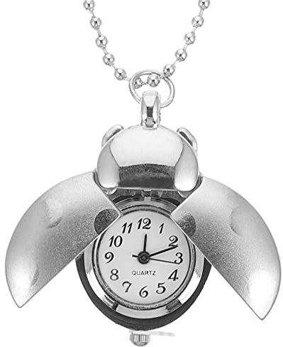 VILLCASE Entworfene Taschenuhr Dekorative Vintage Uhr Mit Quarzwerk Und Perlenkette Hängende Fob-Uhr Für Alltag Geschenk Herren Accessoire