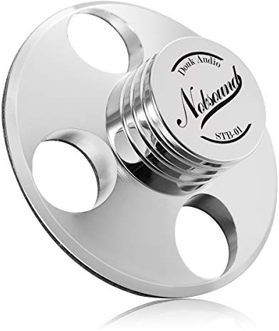 Nobsound STB-01 Schallplattengewicht LP Vinyl Turntables Metal Disc Stabilizer Record Weight für Plattenspieler (Silber)