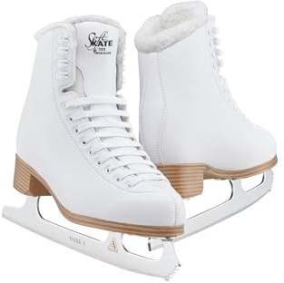 Jackson Ultima - Jackson Classic 380 Boot with Mark I Blade, Moderate Support Figure Skates for Women and Girls, Championship Quality Ice Skates, (Style No. JC380)