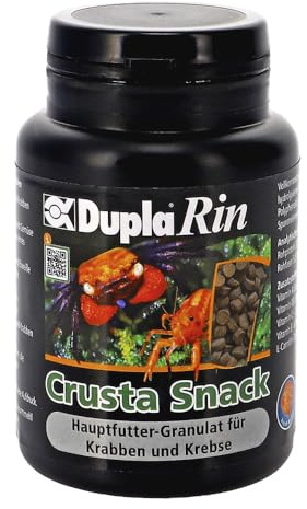 Dupla DuplaRin Crusta Snack I 85 g I Granulatfutter für Krebse & Krabben I Hauptfutter mit Fisch, Krebstieren, Gemüse, Spirulina & Algen I unterstützt Wachstum, Vitalität & Schalenbildung