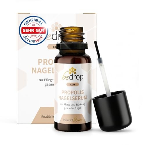 bedrop Propolis Nagelserum bei Nagelproblemen - 10ml | hochdosierte Behandlung der Haut & Nagel I Nail Care Formel für Nagelpilz I Schnelle & Intensive Wirkung