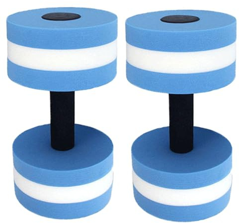 Esforzarse 2er-Set Wasserübung Kurzhanteln, 13.5 x 27 cm Fitness Hantel, Wasser Aerobic Übung Hantel Pool Widerstand, Aquahanteln Schaum Hanteln Eva Wasser Fitness Schwimmbad Übung