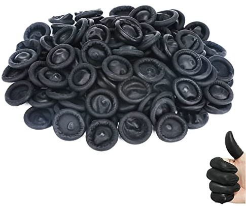 FLOTRUTE Latex Fingerlinge Antistatisch - 250-350 PCS, Fingerschutz Abdeckungen, Einweg Fingerhandschuhe Protector Covers (200g)