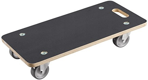 Meister Transportroller 590 x 290 mm - 200 kg Tragkraft - Siebdruckplatte - PU-Räder / Möbelroller / Transporthilfe für Umzug / Rollwagen für Möbel-Transport / Kistenroller / 822010