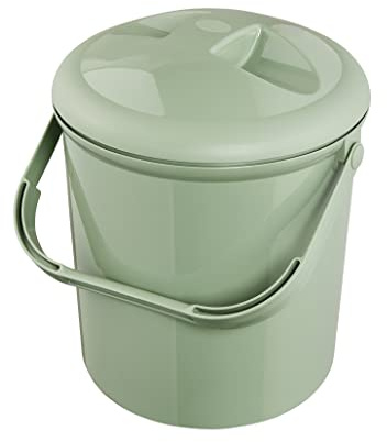 Rotho Babydesign, Bella Bambina, Windeleimer geruchsdicht ohne Nachfüllkassetten, umweltfreundlich & hygienisch, ideal für Wickeltisch & Kinderzimmer, 26×23×37 cm (L×B×H), Grün
