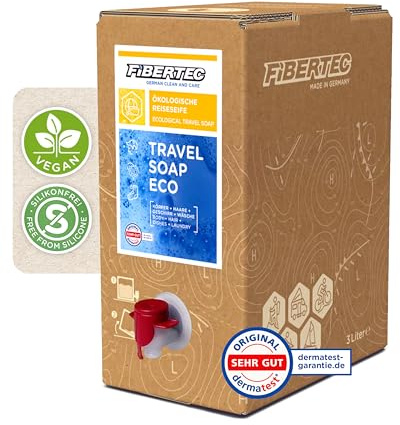 FIBERTEC Travel Soap Eco 3L - 3-in-1 Reise-Seife flüssig