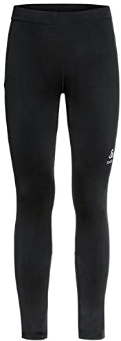 Odlo Laufhose für Herren Lang Essential | Schwarz | Größe M | Sporthose | Trainingshose