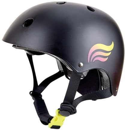 Hape Schutzhelm für Kinder, geeignet Für Laufräder und Fahrräder, Schwarz