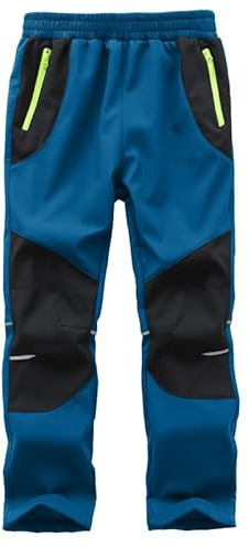Zzkouine Kinder Softshellhose Schneehose Thermohose Hosen Jungen Mädchen Winterhose Outdoorhose Wanderhose