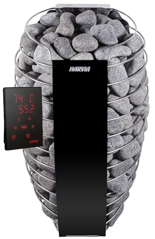 Harvia Spirit SP90XW 9 kW WiFi Black finnischer Saunaofen inklusive Xenio WiFi Steuerung