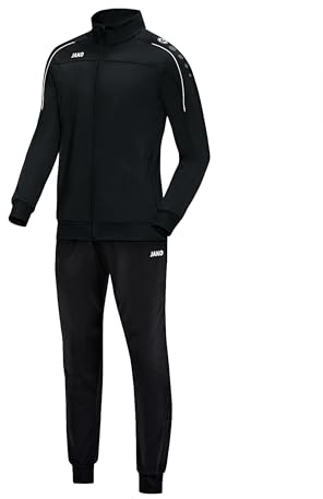 JAKO Unisex Kinder Trainingsanzug Polyester Classico, Schwarz, 152