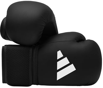 adidas Unisex Jugend Hybrid 25 Boxhandschuhe, Schwarz, 6 oz EU
