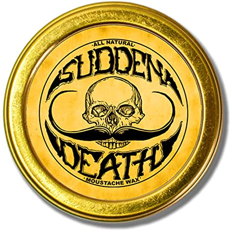 Sudden Death Mustache Wax für Herren 30 ml – Starker Halt, Langanhaltendes Handlebar-Styling, Premium Schnurrbart- und Bartpflege Wachs – von Death Grip