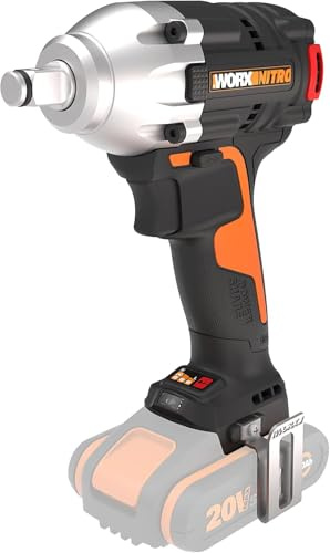 WORX WX272.9 Bürstenloser Akku Schlagschrauber 20V, ohne Akku Und Ladegerät | 300Nm, Mit Variablem 3-Gang-Getriebe Und LED-Licht - Ideal Für Diverse Schraubarbeiten