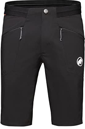 Mammut Aenergy Light SO Shorts Men | Outdoor Wanderhose für Herren, Kurze Trekkinghose, Sporthose mit Taschen für Sommer, Leichte Kletterhose, Funktionshose für Sport, Atmungsaktiv | Schwarz, 52