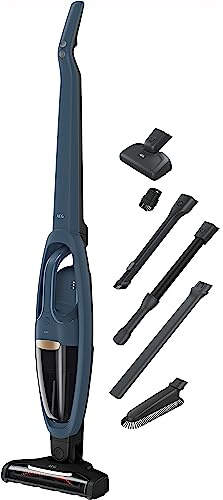 AEG QX7 2in1 Akku-Staubsauger kabellos, bis zu 50 Min. Laufzeit, QX7-1-I360 | Tierhaardüse für Polster & Matratzen, entnehmbarer Handsauger, freistehend, Hygienefilter, Zusatzdüsen, 21,6V, für alle Böden
