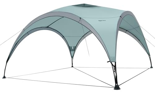 Amazon Basics Event, Gartenpavillon/Strand-Sonnenschutz, 3,65 x 3,65 m, Hellgrün