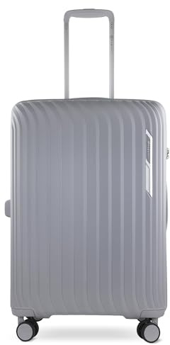 bugatti Hera leichter Hartschalenkoffer Gr. M, 360° Doppelrollen, Hellgrau | TSA-Zahlenschloss, Ultraleicht