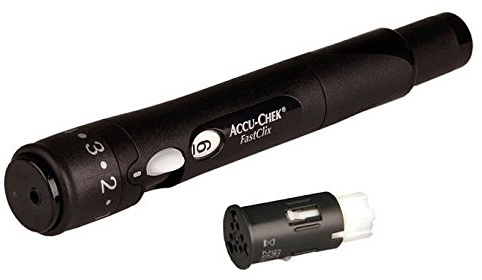 Accu Chek Fastclix Finger Stechgerät + 6 Lanzetten, 50 g