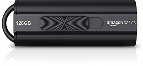 Amazon Basics 128 GB USB 3.1 Flash-Laufwerk, lesegeschwindigkeit von bis zu 130 Mbit/s, Schwarz
