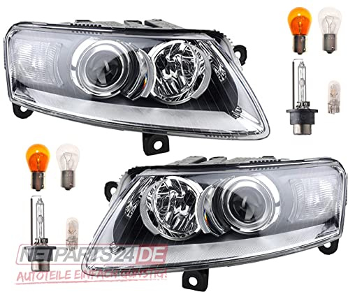 Johns, Scheinwerfer Xenon Front passend für Audi A6 4F Satz D2S LR 04-08 + Leuchtmittel